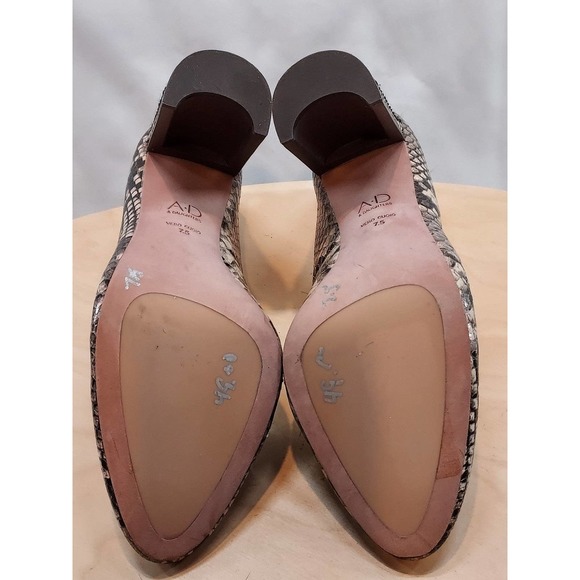 AD & Daughters Snake Print Heel Pump Womens Size 7.5 - Picture 7 of 8